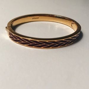 J. Crew Burgundy & Gold Patterned Bangle!